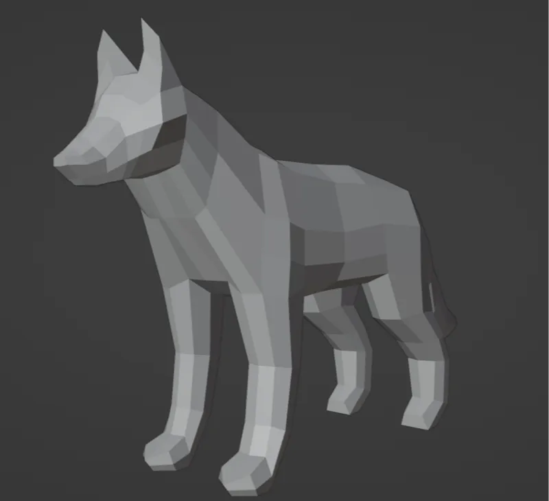 Lowpoly Wolf