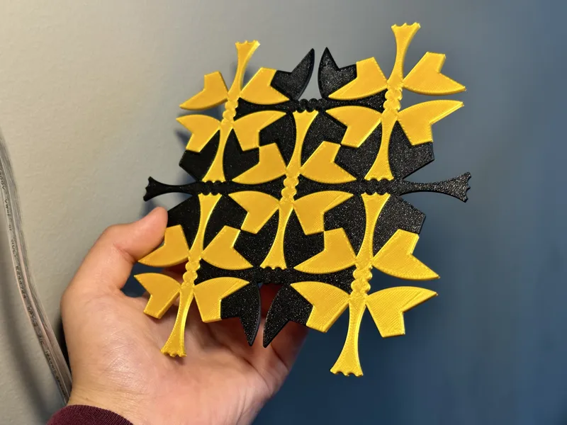Dragonfly Tessellating Tiles Puzzle