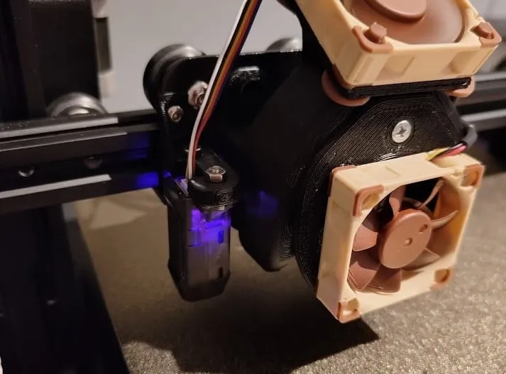 Pet Fang mount for Ender 3 V2 with lower bracket