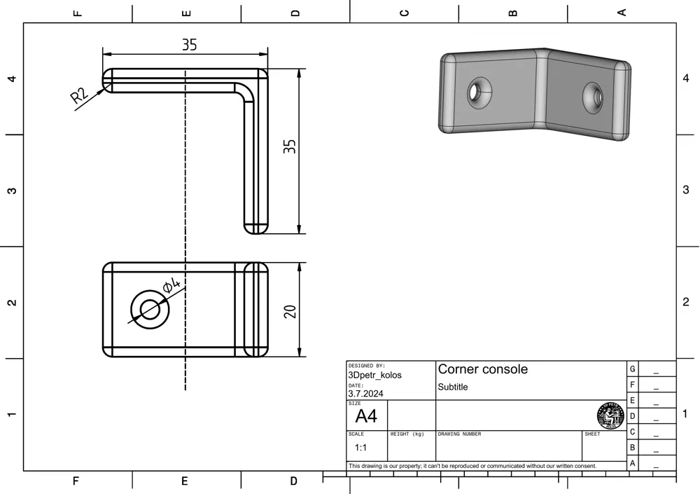 Corner console - Free 3D Print Model - MakerWorld