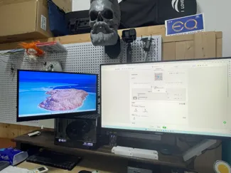 便携显示器洞洞板支架