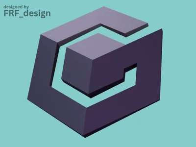 Nintendo Game Cube Logo/Sign 3d wall decoration
