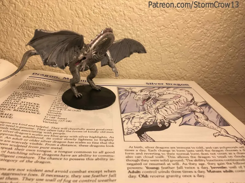 2nd Ed AD&D Silver Dragon