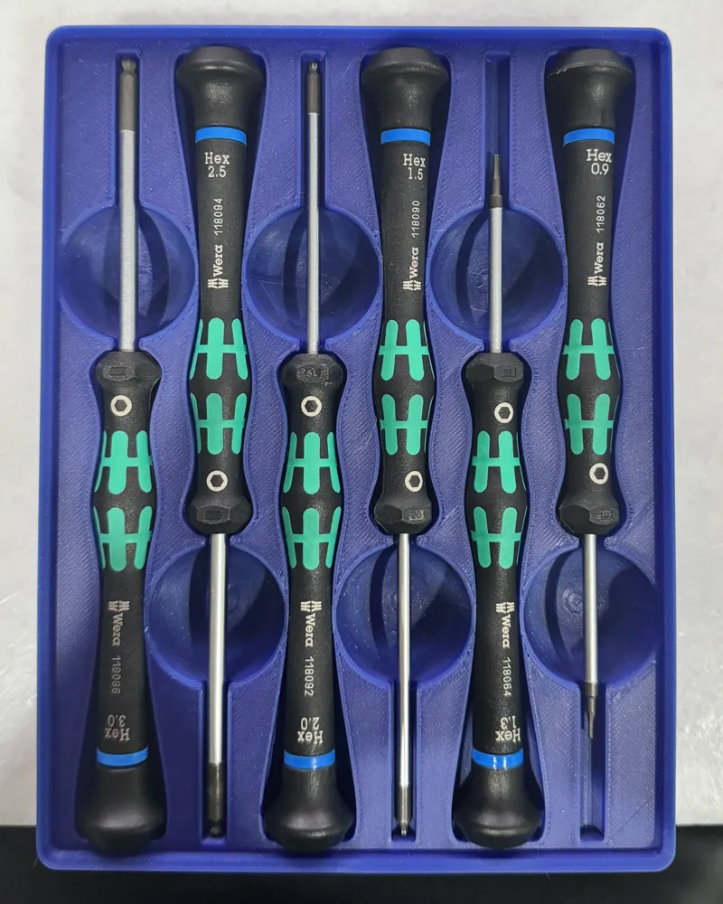 Wera Mini Screwdriver Storage for Gridfinity REMIX