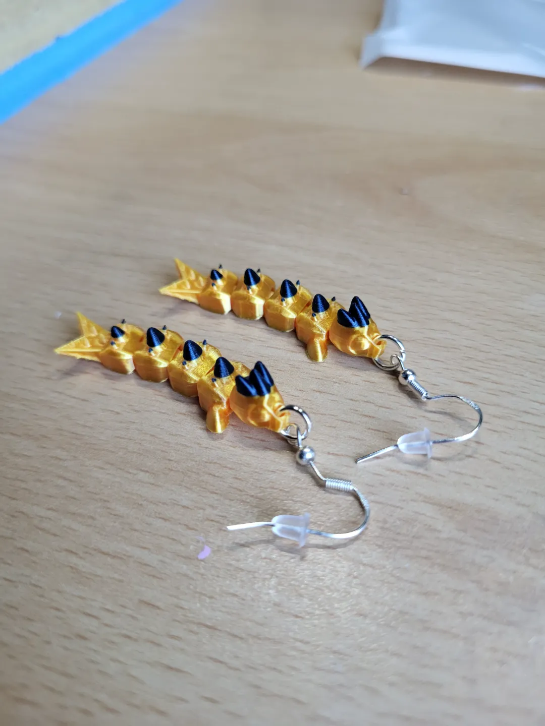 flexi dragon earrings view 4