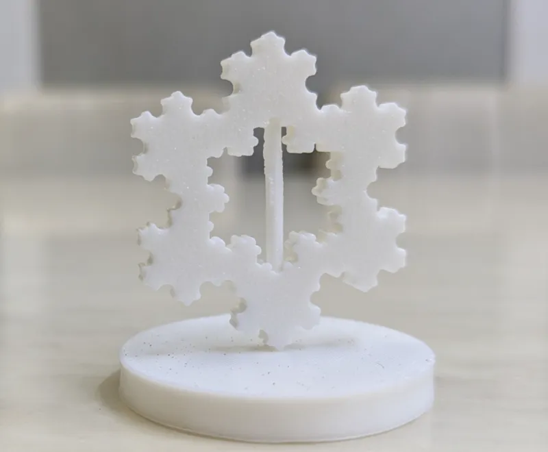 koch snowflake decor