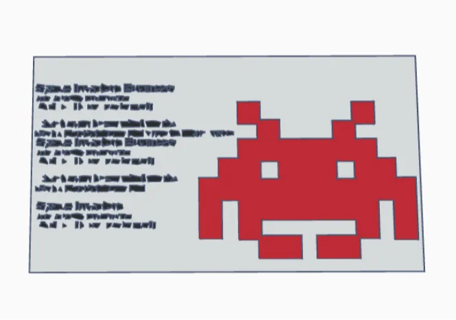 Space Invaders Business card
