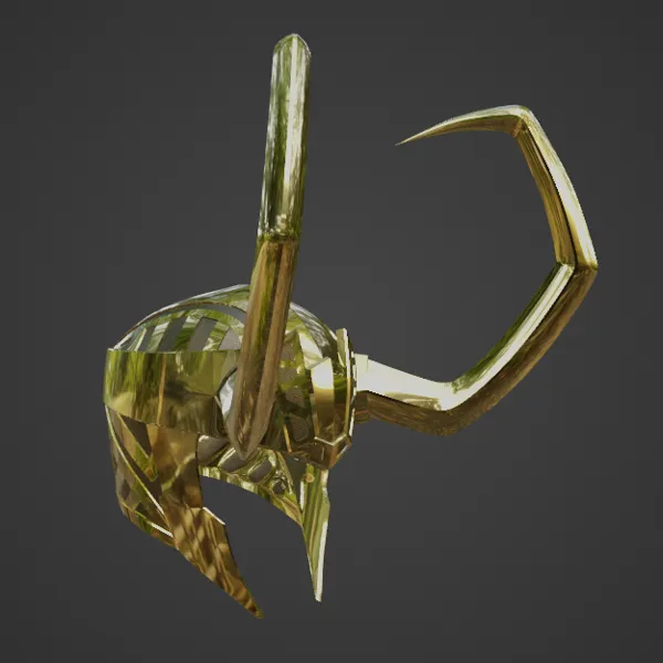 Casque inspiré de Loki