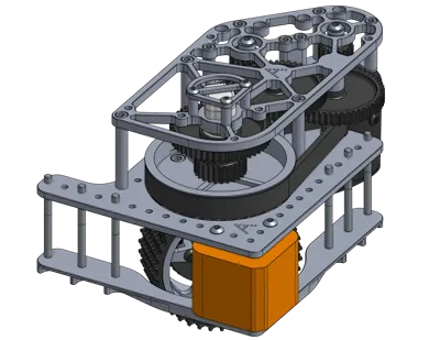 Swerve Drivetrain Frame 1/4