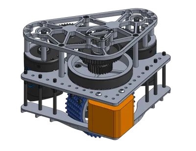 Swerve Drivetrain Frame 1/4