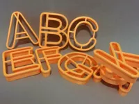 Emporte-pièces lettres de l'alphabet — photo 1
