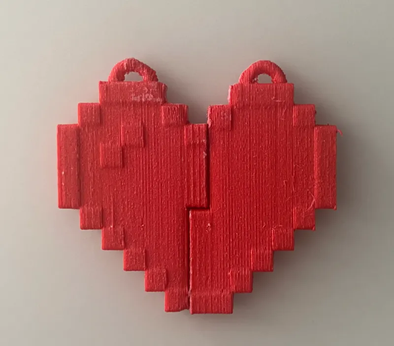 Heart-Shaped Video Game Arcade Charms (matching)
