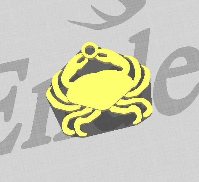 Crab Earring view 2