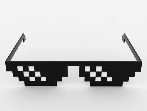 Easy to Print Thug Life Glasses