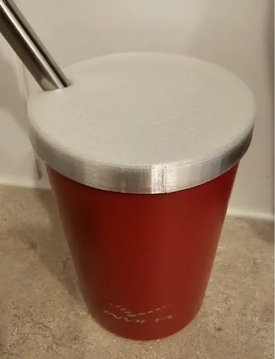 Cup Cap with Straw hole