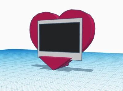 Hearty photo holder