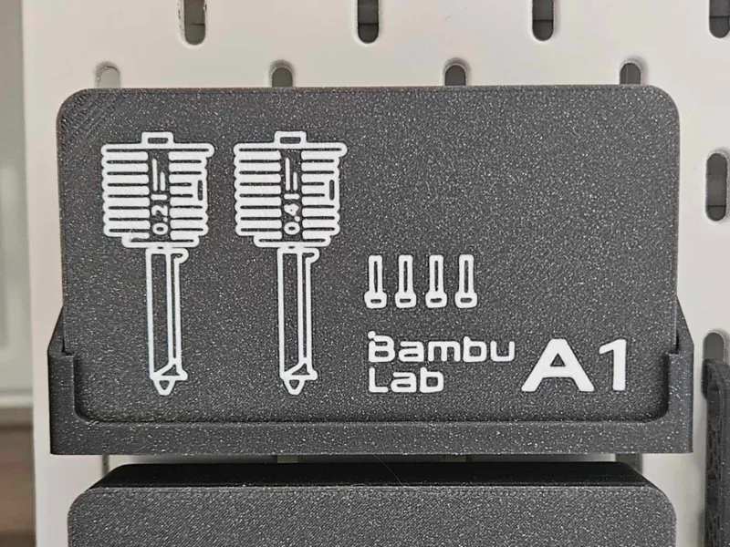 A1/A1 mini Hotend case mount for Ikea Skadis