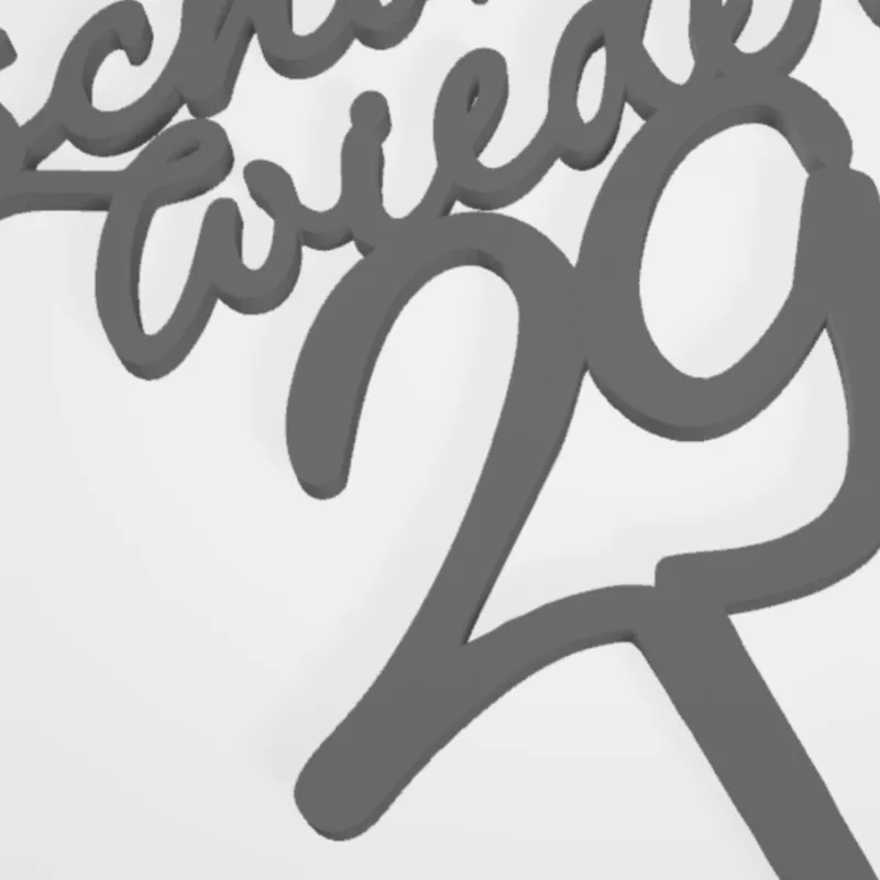 Cake Topper schon wieder 29 Kuchen Stecker