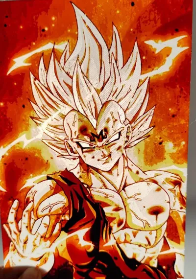 Lithographe hueforge Majin Vegeta
