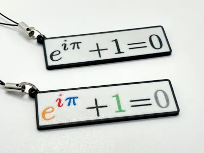 Euler's Identity Keychain