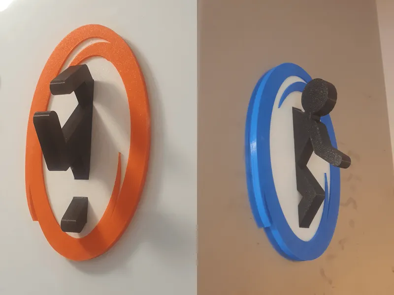 Portal Man Remix - Square Magnet