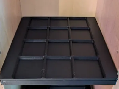 GNEDBY Gridfinity Shelf Baseplate 3x4 w\Overhang