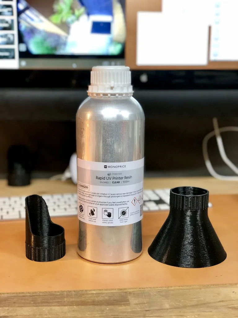 Monoprice Rapid UV Resin Bottles - Adapters