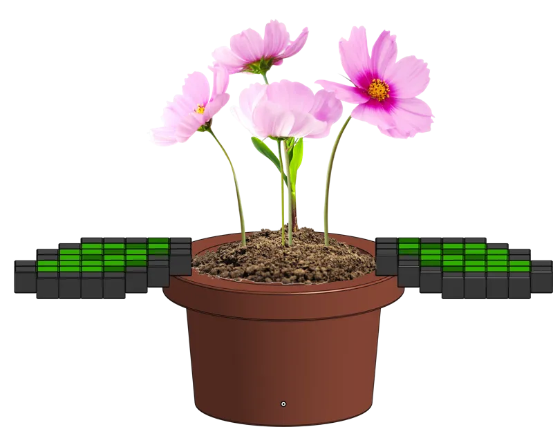 Pixelated Piranha Plant Flowerpot