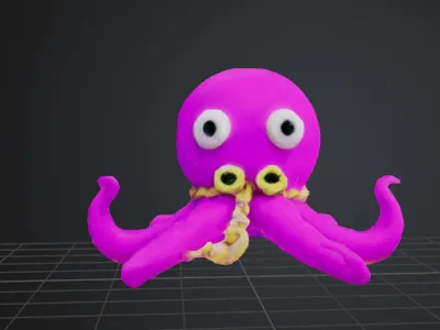 Octopus with a chain