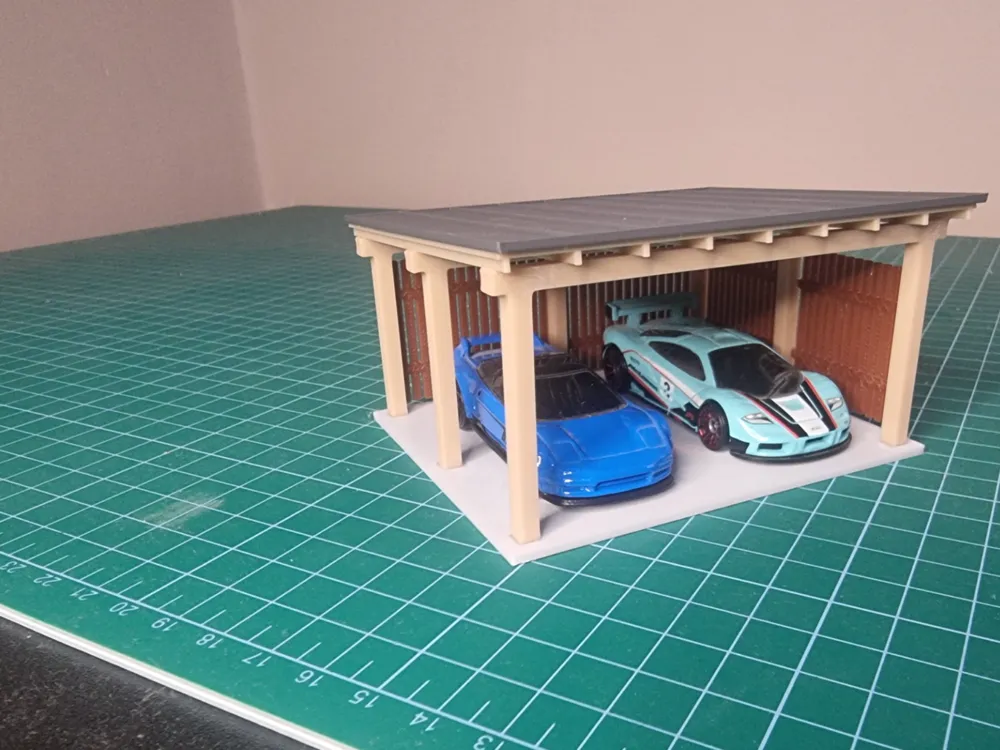 1 64 scale car garage by a.muzic555 MakerWorld: Download Free 3D Models