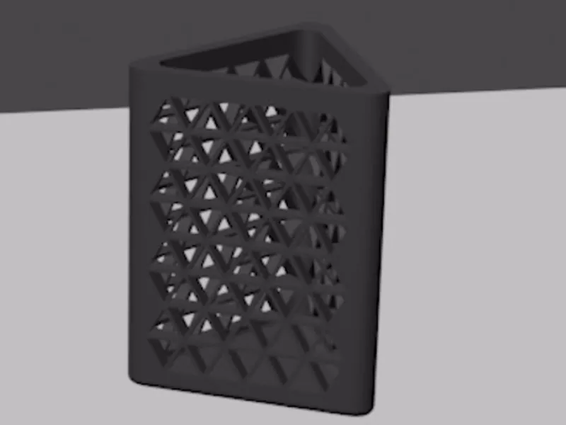 modern triangle pencil holder
