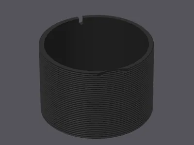 Bambu lab spool core with 1.75 mm grooved spiral