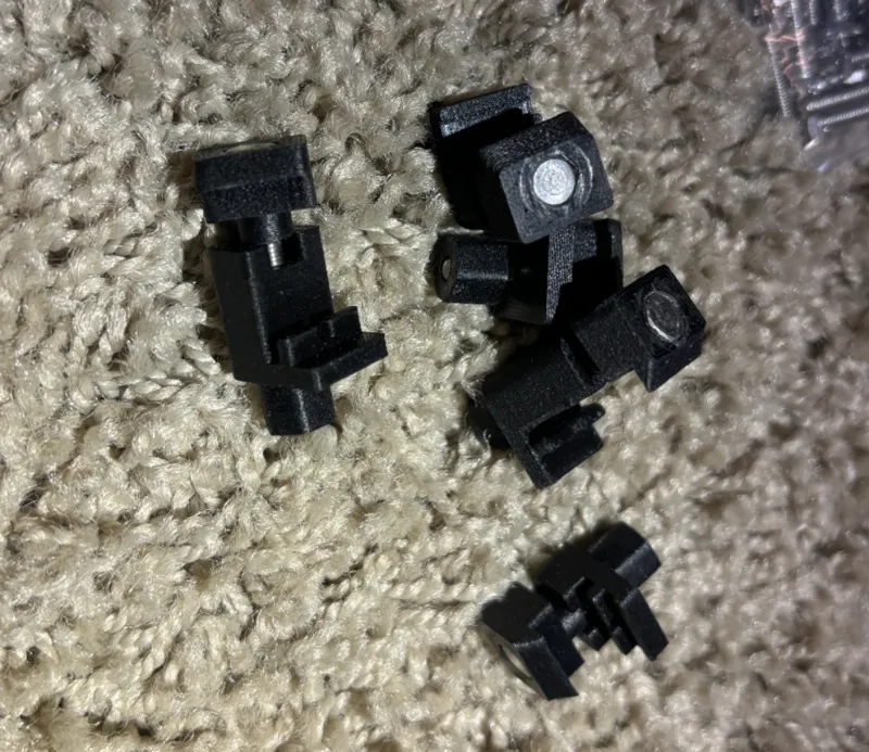 anti-rotate low profile bed clamps x1c/p1s
