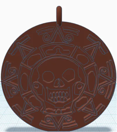 Pirates of the Caribbean Necklace Coin