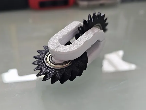 Fidget engrenage hélicoïdal à roulement