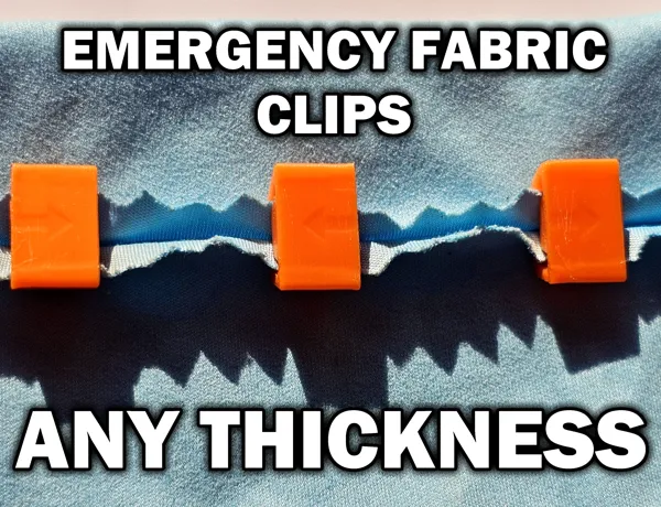 Clips de réparation d'urgence pour tissu