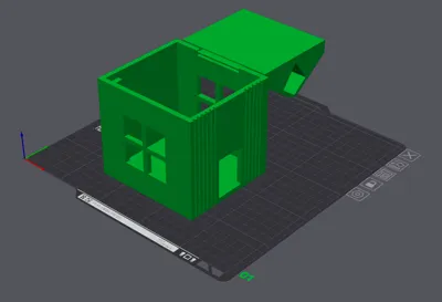small house with hinge