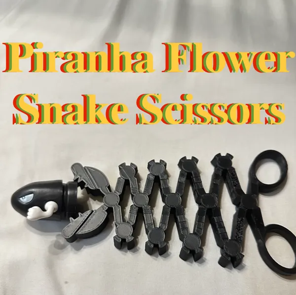 Ciseaux tête de fleur piranha