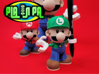 Articulating Toy Mini Luigi multi part