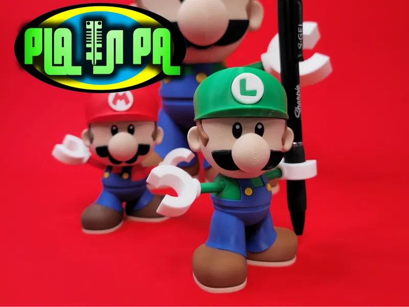 Articulating Toy Mini Luigi multi part