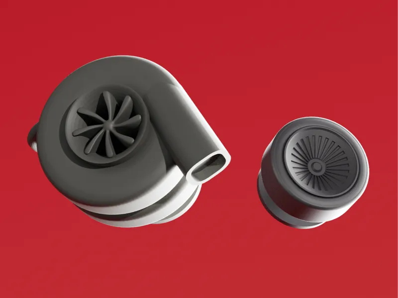 Car Charms Turbo and Wheel