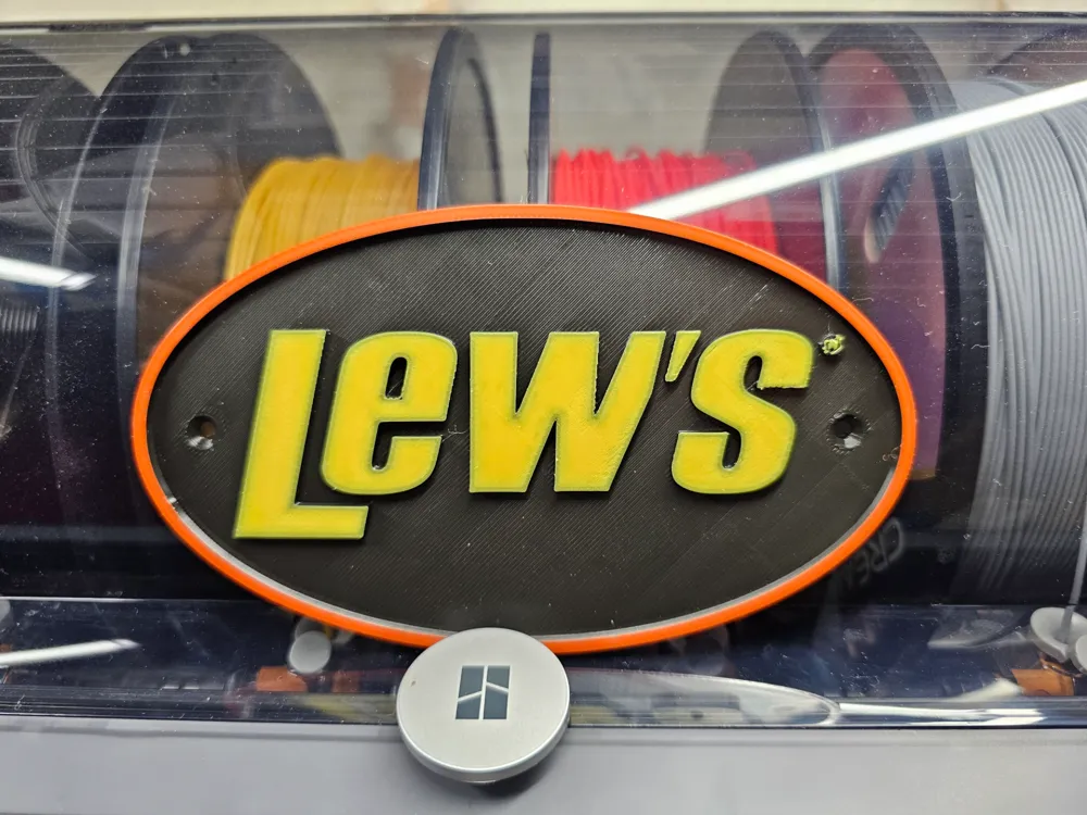 Filing Rods Signage LEW'S rods signage by Form3Dynamics - MakerWorld
