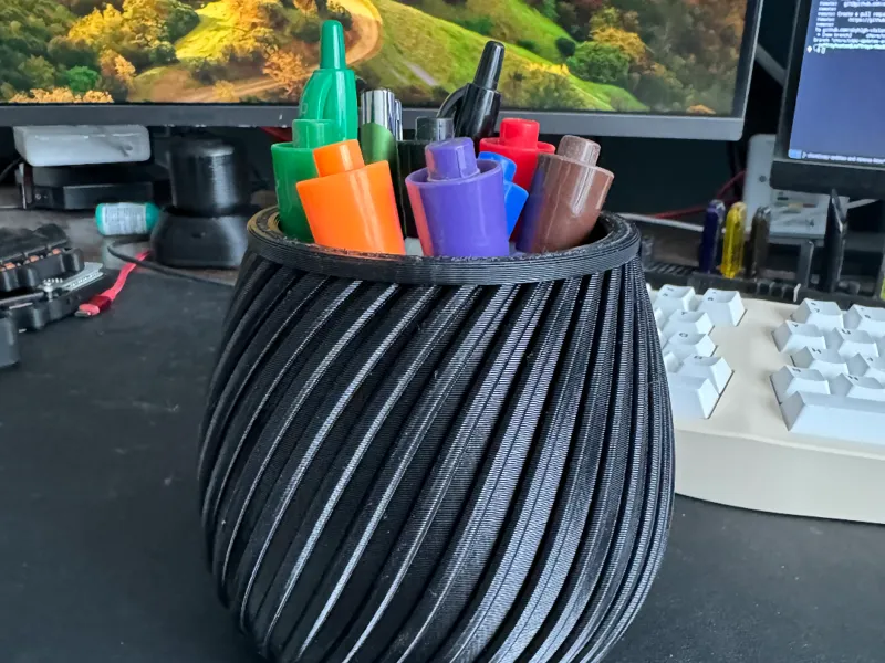 Spiral & Ridged Vase