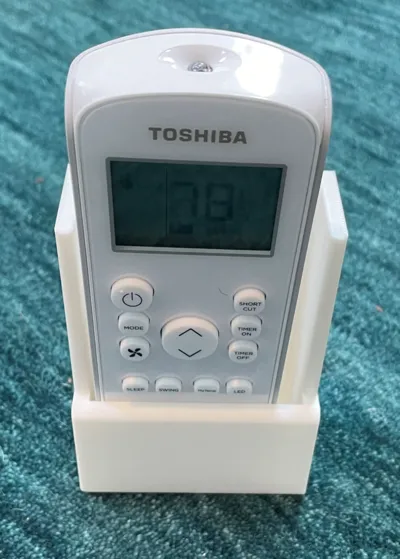 Air conditioner remote control holder