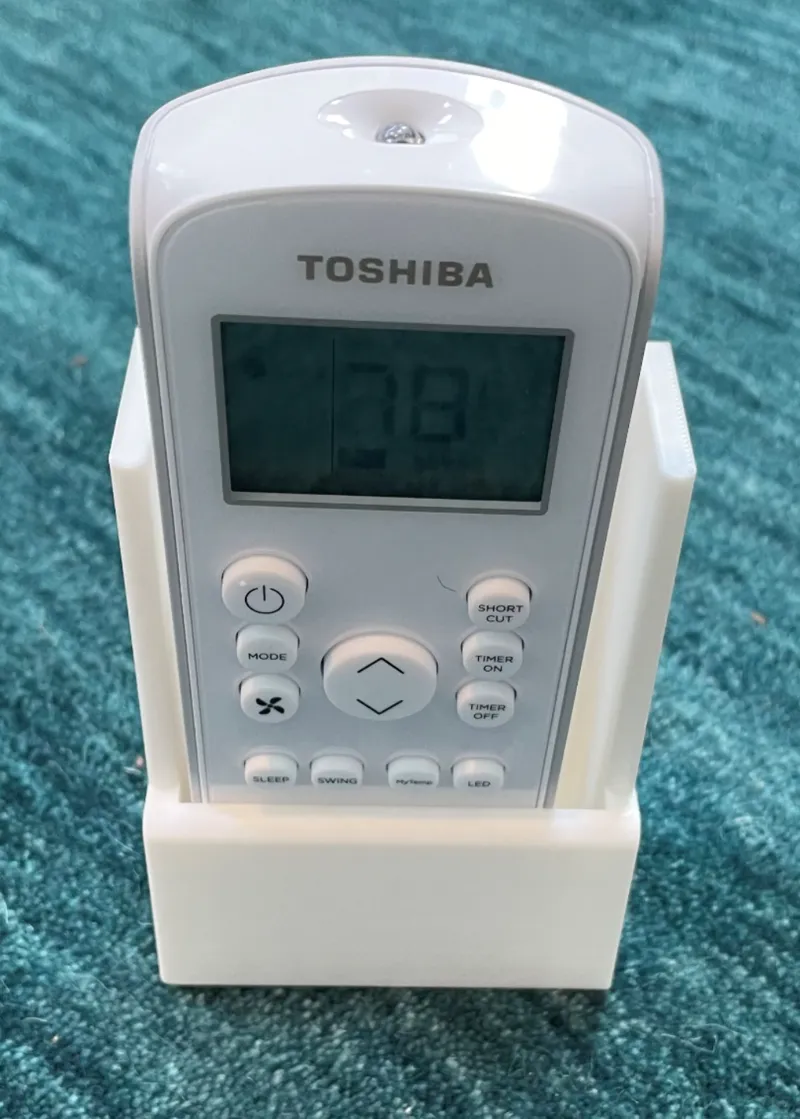 Air conditioner remote control holder