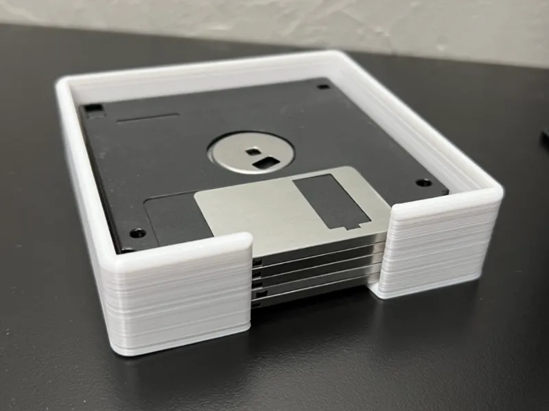Floppy drive coaster holder (6 count)