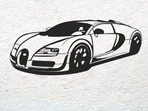 Bugatti Chiron Wall Art