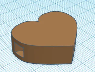 Heart With Keychain Hole
