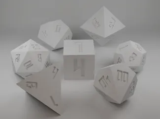 Dungeons and dragons dice set