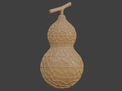 Gourd with hollow patterns